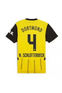 Fotbalové Dres Borussia Dortmund Nico Schlotterbeck #4 Domácí Oblečení 2024-25 Krátký Rukáv